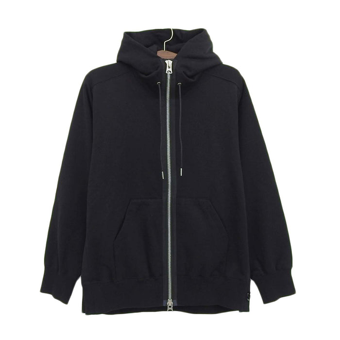 Sacai 
サイドスナップ パーカー 
スウェット ジャージー ダブルジップ フーディー