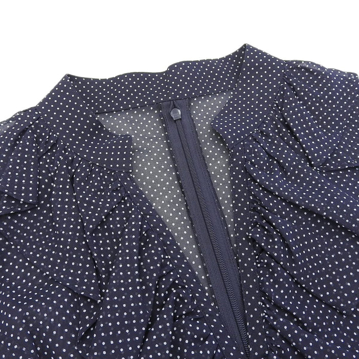Rene
Frill Sheer Cotton
Dot One-piece Dress
