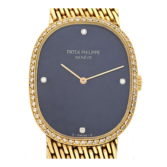 PATEK PHILIPPE 
Golden Ellipse Cassa con Diamanti 4 Indici con Diamanti