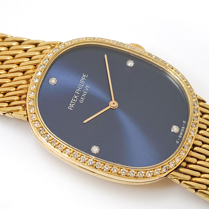 PATEK PHILIPPE 
ゴールデンエリプス ダイヤベゼル 4Pダイヤインデックス
