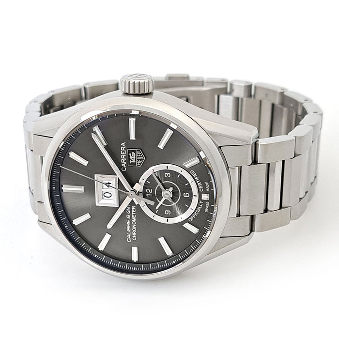 TAG HEUER 
Carrera Grand Date GMT Calibre 8 
Avec boîte et garantie