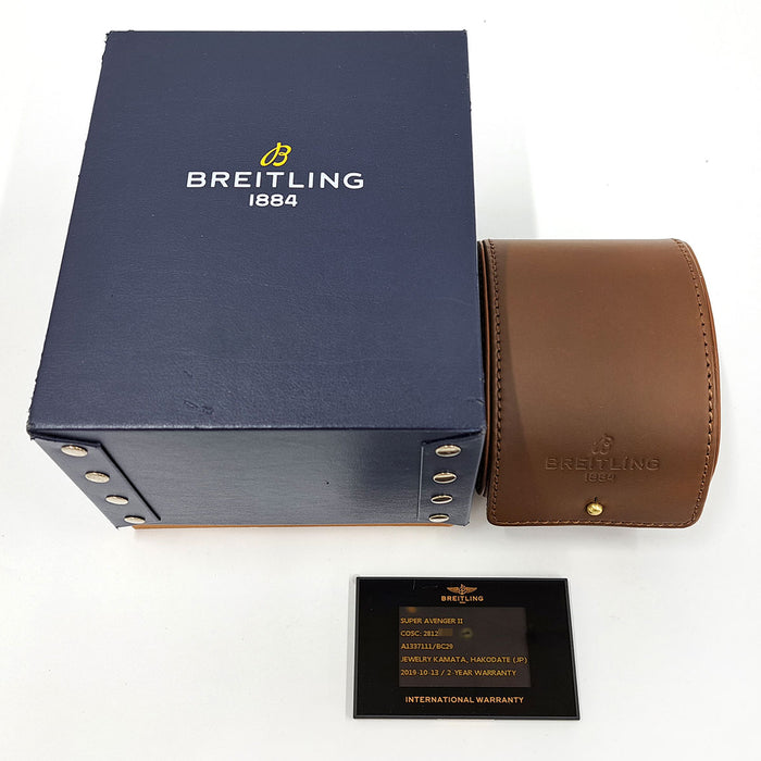 BREITLING 
Super Avenger II 
Avec boîte et garantie Super Avenger 2