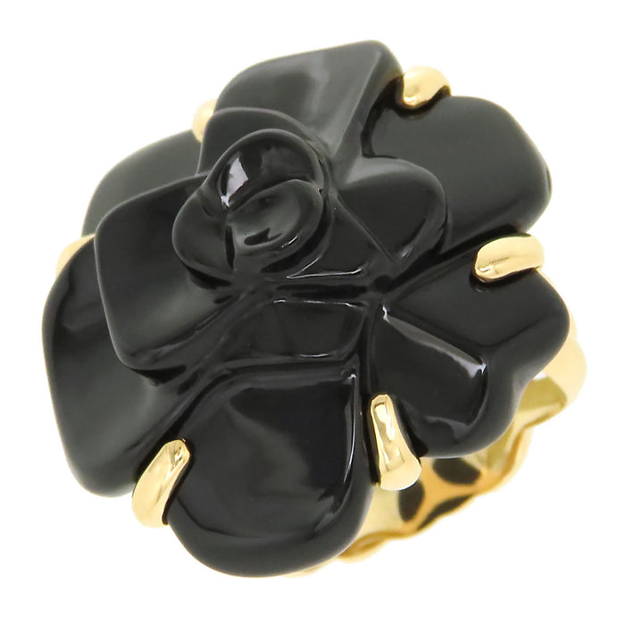 CHANEL 
Anello Camelia Onice