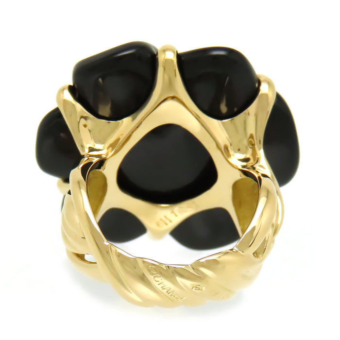 CHANEL 
Anello Camelia Onice