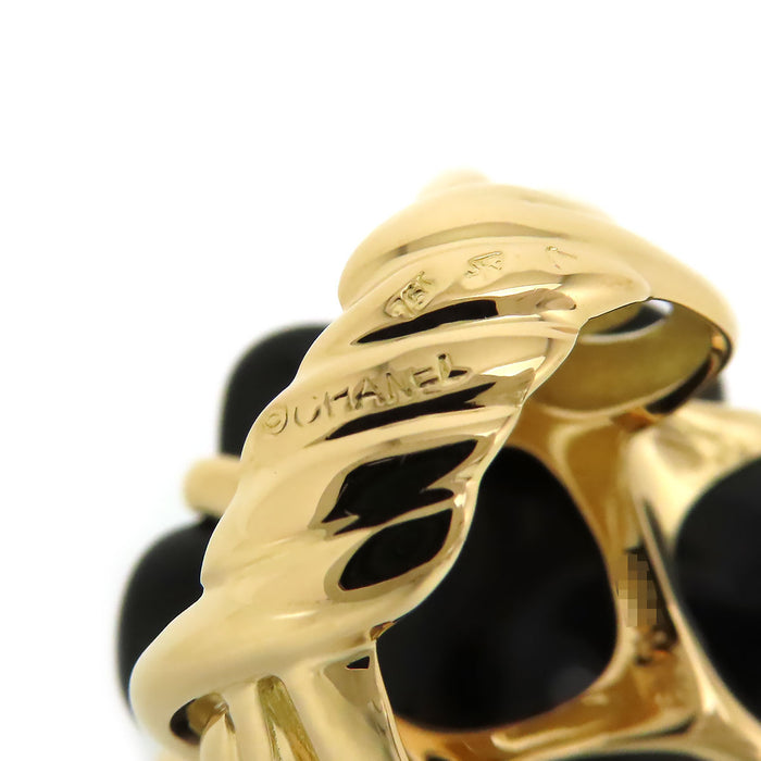 CHANEL 
Anello Camelia Onice