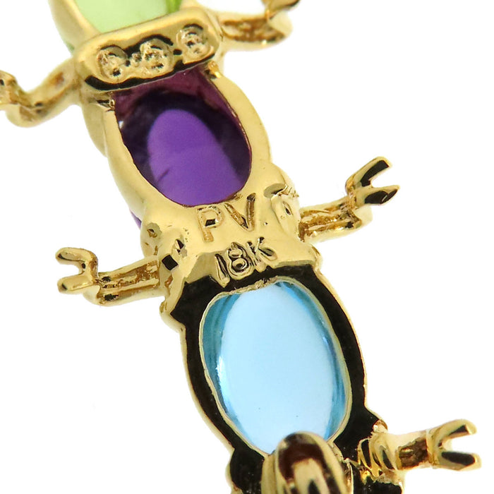 Ponte Vecchio 
Caterpillar Color Stone Pin Brooch