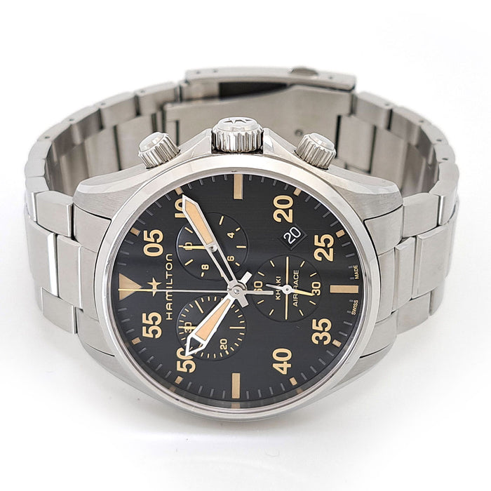 HAMILTON 
Khaki Chronograph 
With Box and Warranty Card