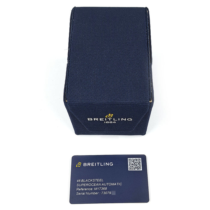 BREITLING 
Superocean Automatic 46 Acciaio Nero 
Con scatola e garanzia