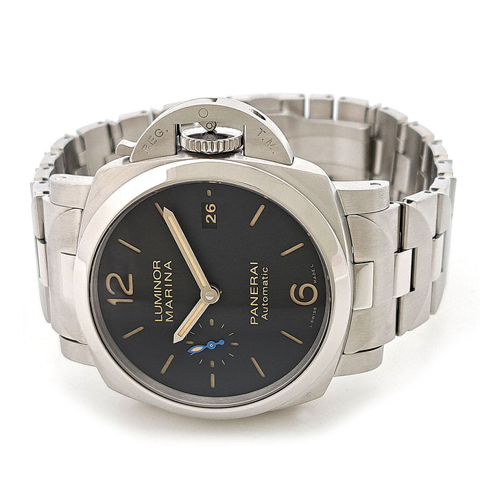 OFFICINE PANERAI 
ルミノール マリーナ 1950 3デイズ アッチャイオ 
箱ギャラ付