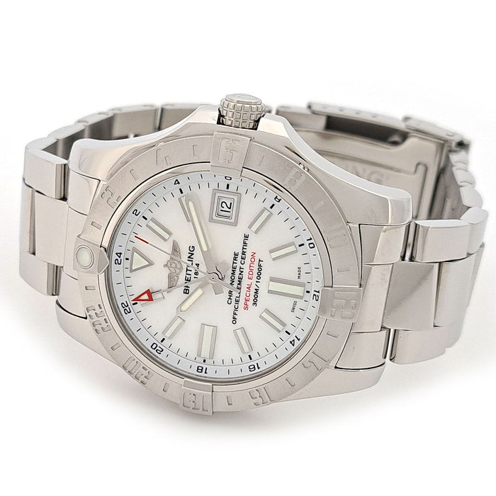 BREITLING 
Avenger II Shell Dial Overhauled 
With Box and Warranty Card