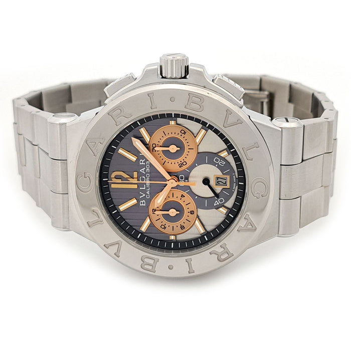 BVLGARI 
Diagono Calibro 303 Chronograph Overhauled