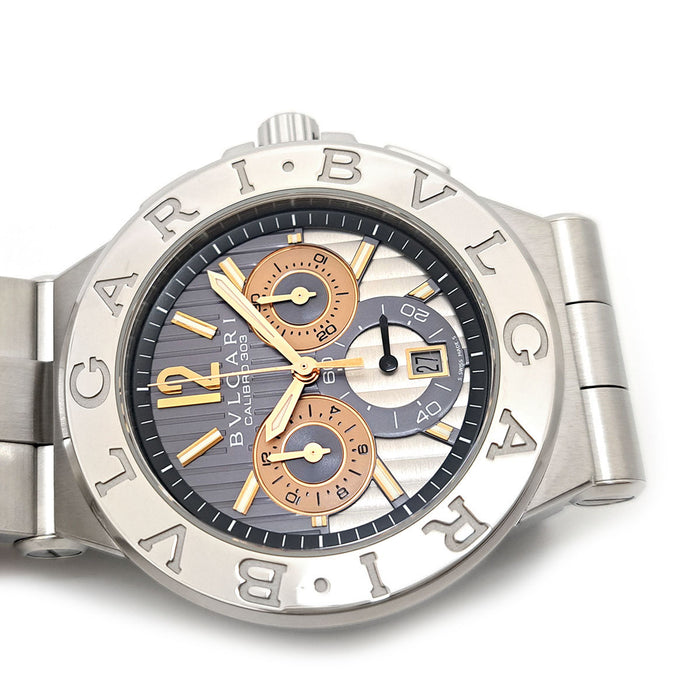 BVLGARI 
Diagono Calibro 303 Chronograph Overhauled