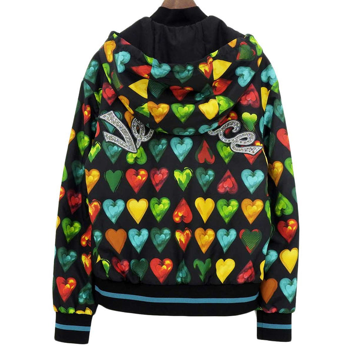 VERSACE
Logo Embroidery Rhinestone Blouson Versace
Heart Motif Zip-up Hoodie Parker