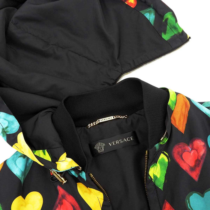 VERSACE
Logo Embroidery Rhinestone Blouson Versace
Heart Motif Zip-up Hoodie Parker
