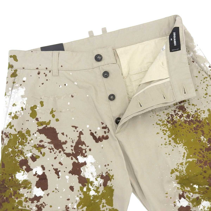 DSQUARED2 
DSQUARED2 SKIPPER FIT Damaged Processing 
Logo Paint Pants