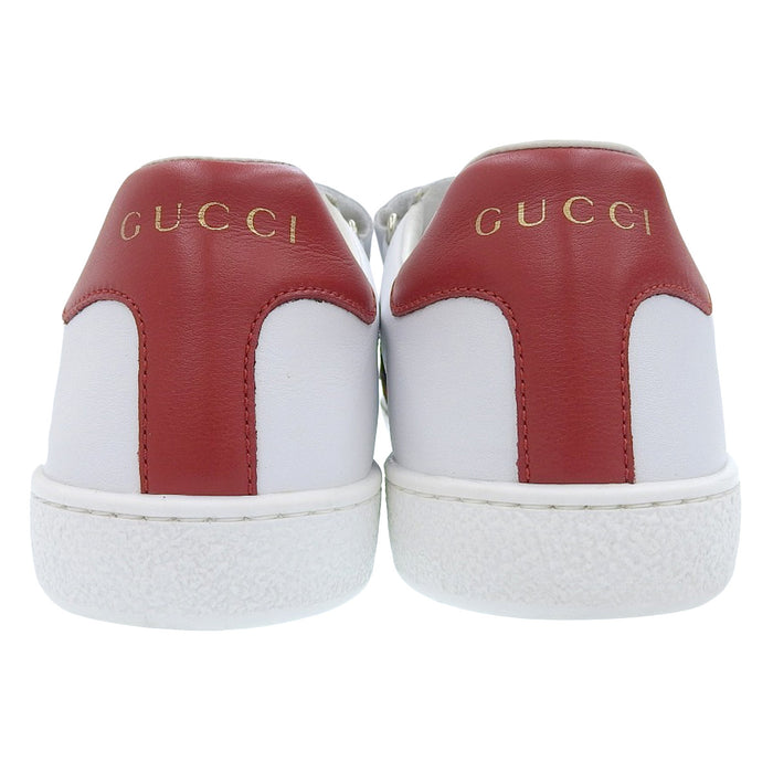 GUCCI 
Rayure Web Chat Cuir Velcro 
Baskets Ace Cat Brodées