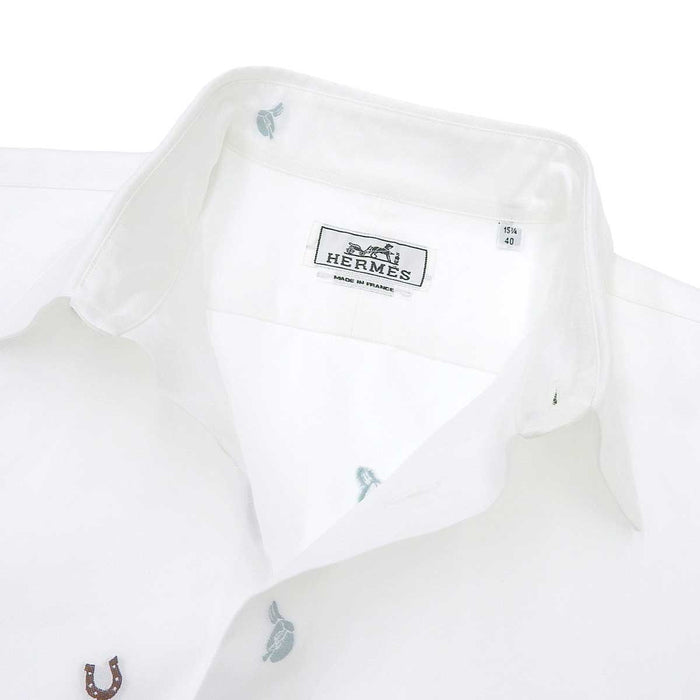 HERMES 
2024年モデル HermesLock H Multi セリエボタン 
エルメスロック H マルチ ロングスリーブ シャツ