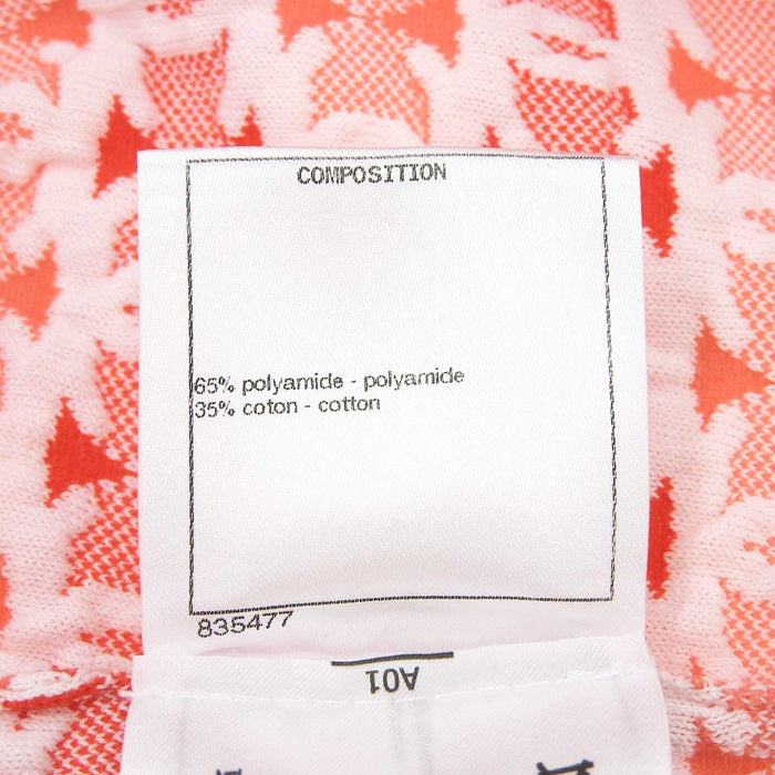 CHANEL 
COCO Logo All-over Pattern Nylon Blend Cotton Blend 19P 
Coco Mark Knit Skirt