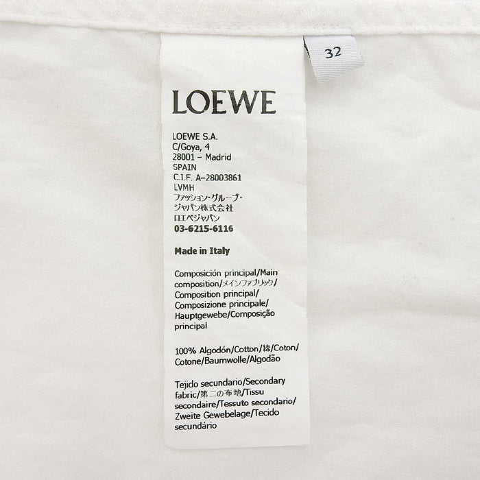 LOEWE 
フード ロゴ コットン 
アナグラム柄 フーデッド シャツ