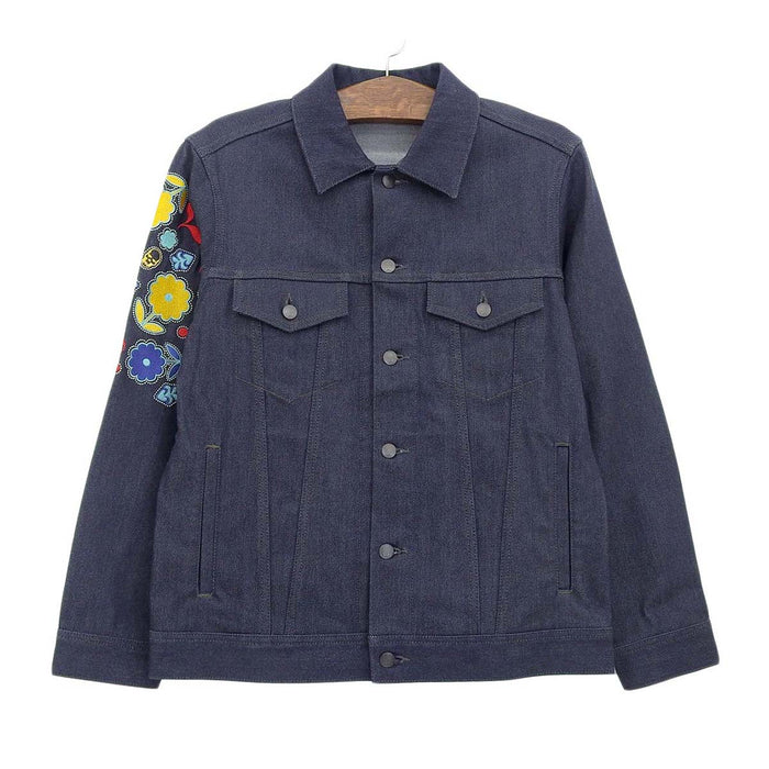 Lucien Pellat-Finet 
Ricamo 
Giacca di jeans con ricamo floreale