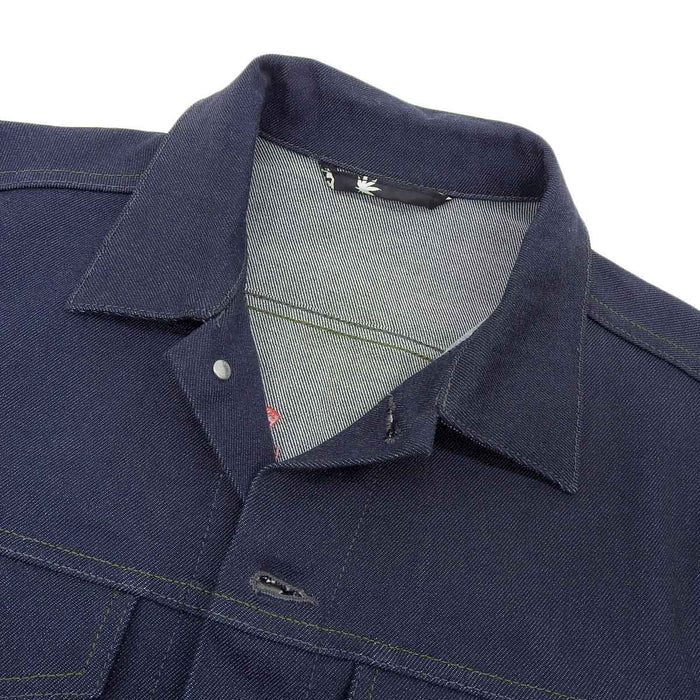 Lucien Pellat-Finet 
Ricamo 
Giacca di jeans con ricamo floreale
