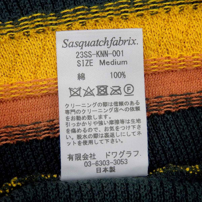 SASQUATCHfabrix. 
23SS サスクワァッチファブリックス ストライプ 
SKIPPER ROOTS ニット