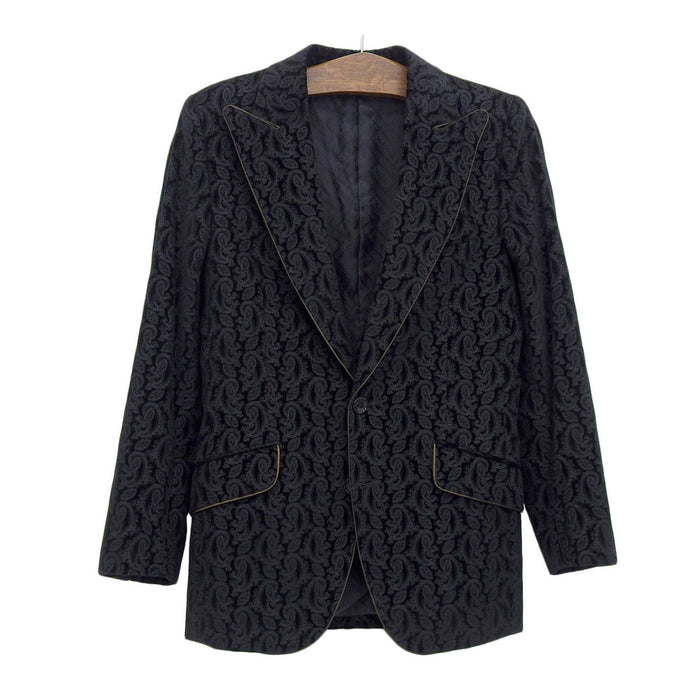 DOLCE&GABBANA 
Paisley Pattern Velour Tailored Jacket