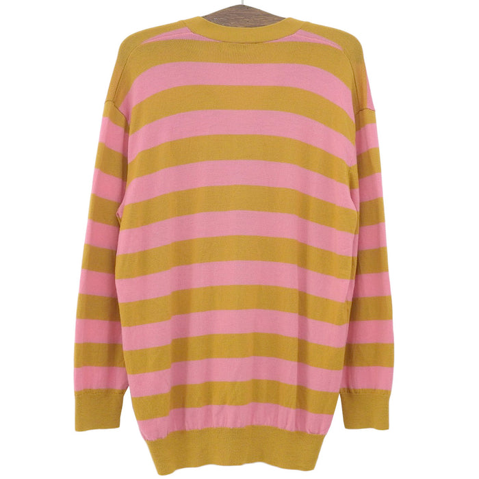 DSQUARED2 
Patch Wool 
Border Knit Long Cardigan
