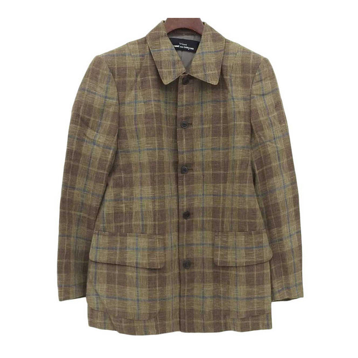tricot COMME des GARCONS 
トリココムデギャルソン チェック柄 ボタン 
ジャケット