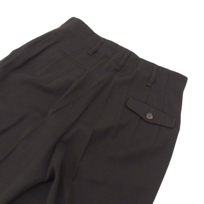 JIL SANDER 
ウール タック 
センタープレス スラックス パンツ