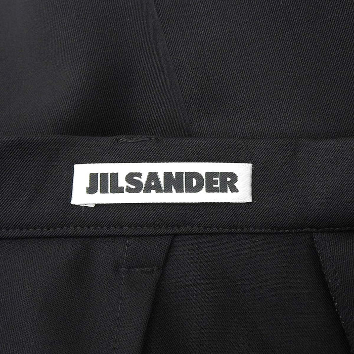 JIL SANDER 
ウール タック 
センタープレス スラックス パンツ