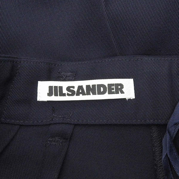 JIL SANDER 
ウール タック 
センタープレス スラックス パンツ
