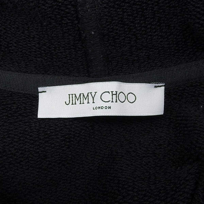 JIMMY CHOO 
sweat en coton 
sweat à capuche avec logo en strass
