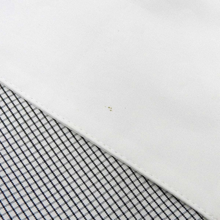 Monografia Camicia a maniche lunghe in cotone con motivo a quadri senza colletto a portafoglio