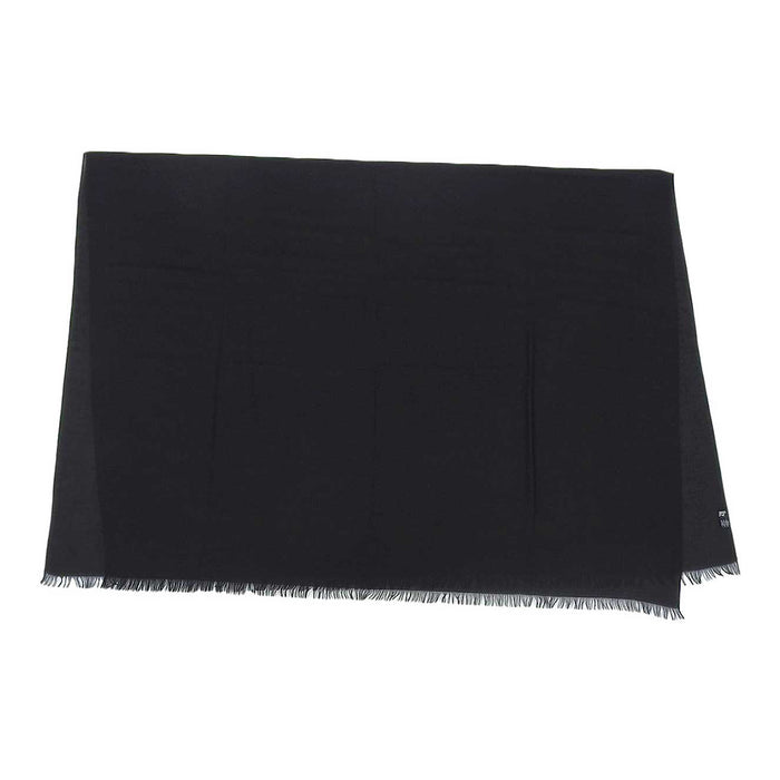 HERMES 
アッシュ 大判 フリンジ 
Hロゴ カシミア ウール ショール