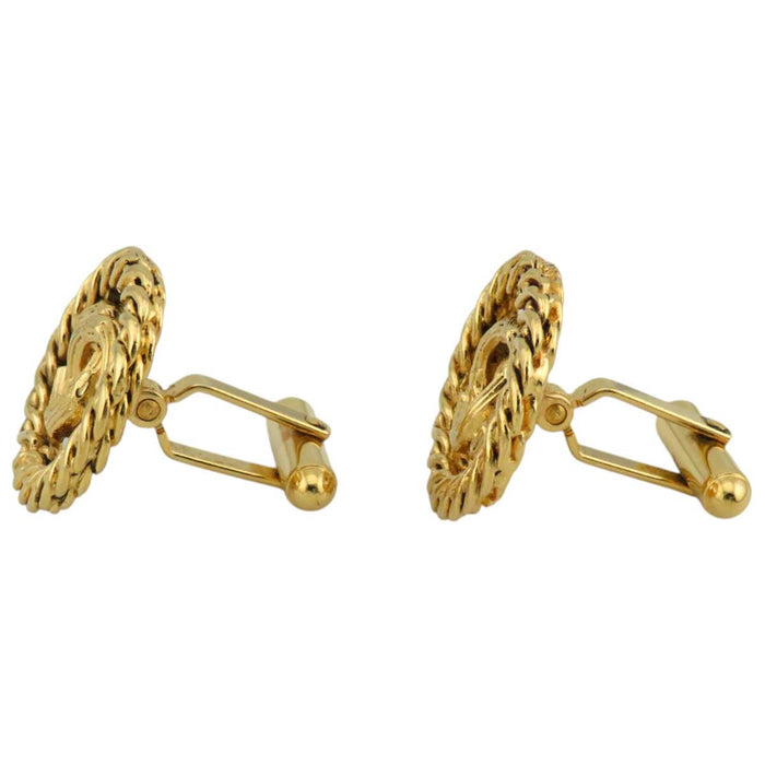 CHANEL
Logo COCO CC 530 Gold Color Metal Swivel Type
Coco Mark Vintage Round Cuffs