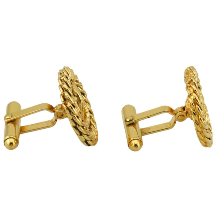 CHANEL
Logo COCO CC 530 Gold Color Metal Swivel Type
Coco Mark Vintage Round Cuffs
