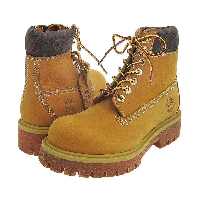 LOUIS VUITTON 
24年製 ティンバーランド レザー 
Timberland コラボ アンクルブーツ 
モノグラム