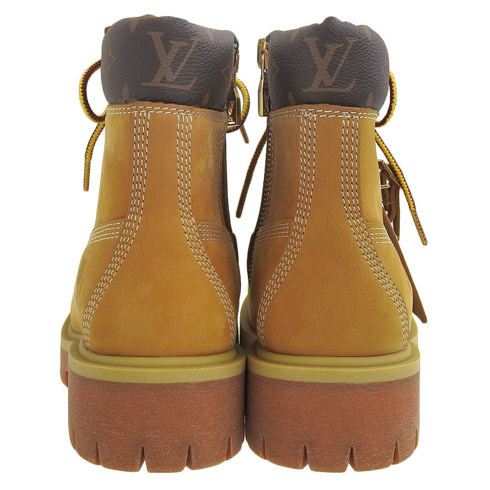 LOUIS VUITTON 
24年製 ティンバーランド レザー 
Timberland コラボ アンクルブーツ 
モノグラム