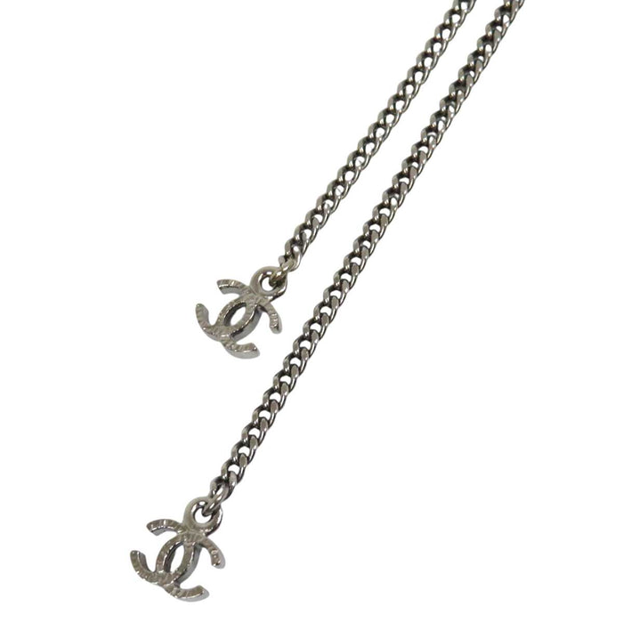CHANEL 
A13P COCO CC ロゴ ビジュー ビーズ 
ココマーク カメリア コットンパール ロングネックレス