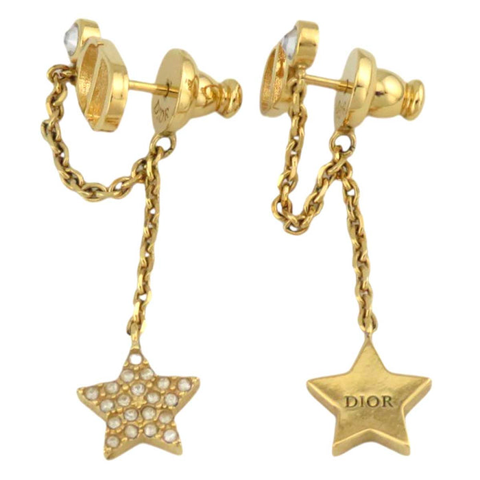 Dior 
Petit CD ゴールドトーンメタル スウィング ラインストーン 
プチ CD ピアス