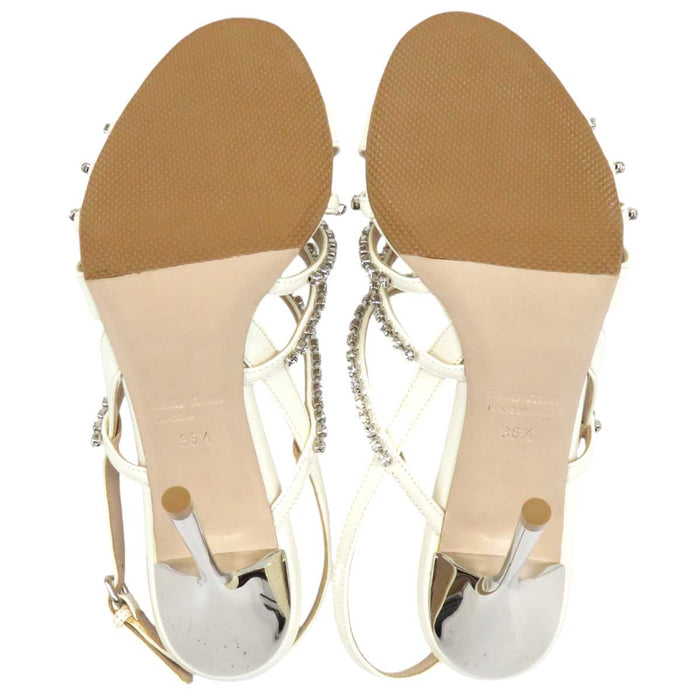 MIUMIU 
High Heel Pin Heel Patent 
Bijou Strap Sandals