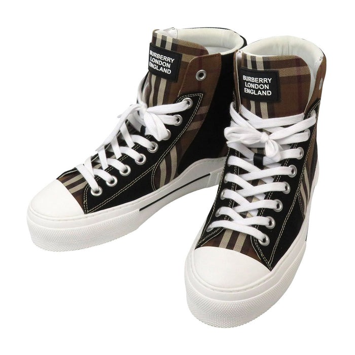 BURBERRY
Vintage check patch con logo
Sneakers alte in cotone e neoprene