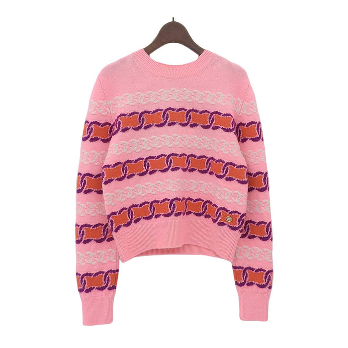 CHANEL 
23AW COCO カシミヤ 
ココマーク チェーン柄 ニット