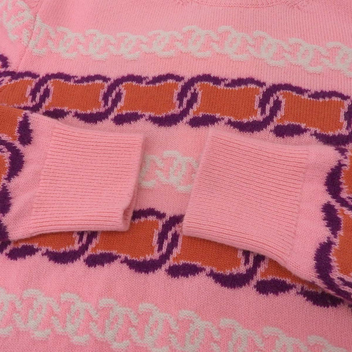 CHANEL 
23AW COCO カシミヤ 
ココマーク チェーン柄 ニット