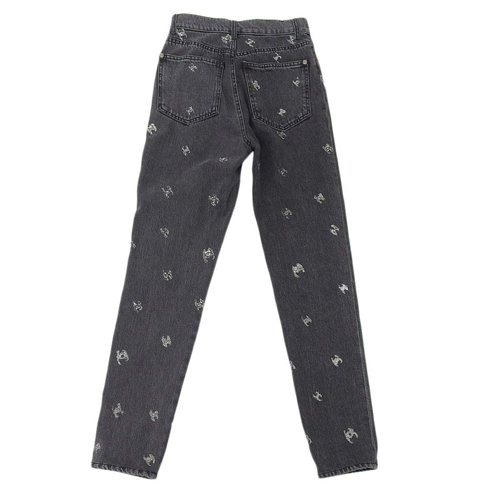 CHANEL
COCO Coco Button
Glitter Coco Mark Denim Pants