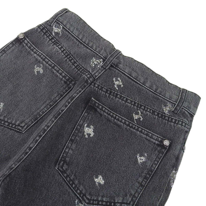 CHANEL
COCO Coco Button
Glitter Coco Mark Denim Pants