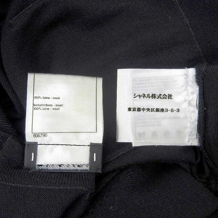 CHANEL 
Logo COCO CC Five-Sleeve Mini Dress 
Coco Mark Emblem Knit Dress