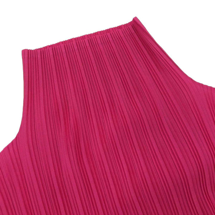 PLEATS PLEASE 
Pleats Please Issey Miyake 
High Neck Dress
