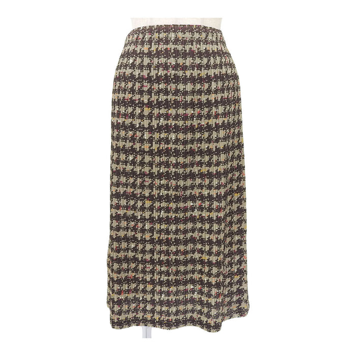 PLEATS PLEASE 
プリーツプリーズ イッセイミヤケ 総柄 
千鳥格子 スカート